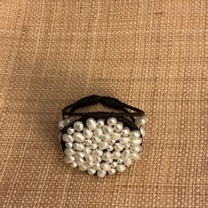 Elegant Pearl Cluster Bracelet